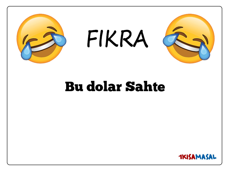 Bu dolar Sahte