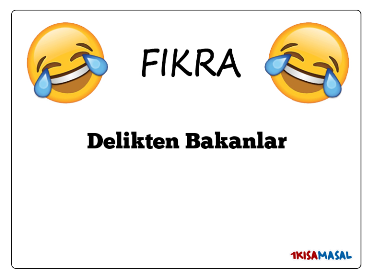 Delikten Bakanlar