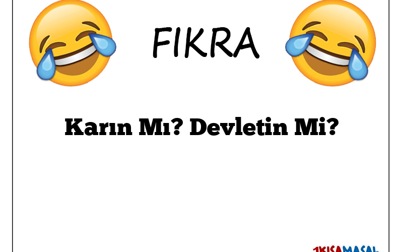 Karın Mı? Devletin Mi?